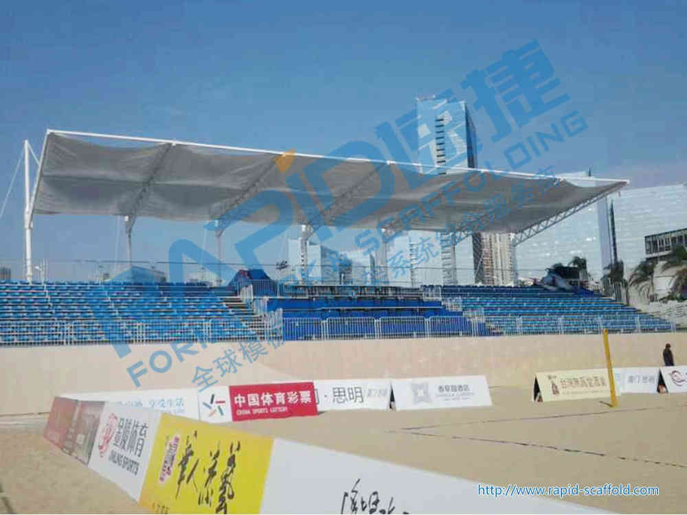 En 2013 Tribuna deJinjiang estación de gira de competición de Voleibol en Playa 